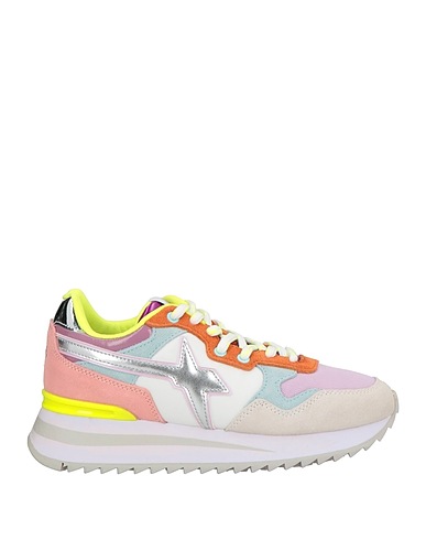 W6YZ Sneakers Lilac Leather, Textile fibres