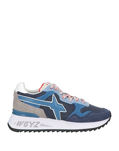 W6YZ Sneakers Blu notte Pelle, Fibre tessili