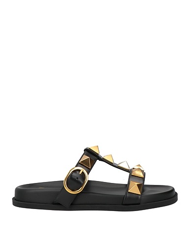 VALENTINO GARAVANI Sandals Black Leather