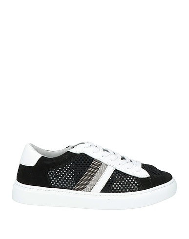 FABIANA FILIPPI Sneakers Black 100% Leather, Textile fibres