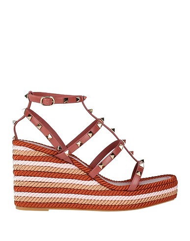 VALENTINO GARAVANI Espadrilles Brown Leather