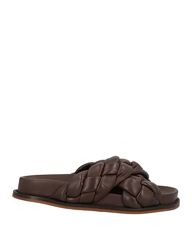 FABIANA FILIPPI Sandals Chocolate brown 100% Leather