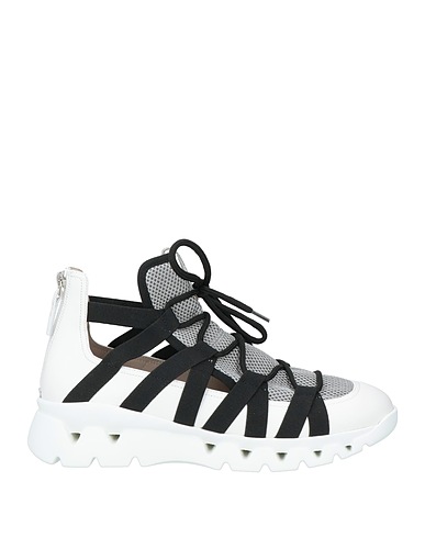 FABIANA FILIPPI Sneakers White 100% Leather, Textile fibers