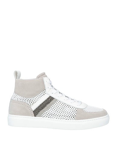 FABIANA FILIPPI Sneakers Light grey 100% Leather, Textile fibres