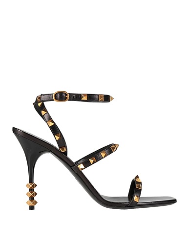 VALENTINO GARAVANI Sandalen Schwarz Leder