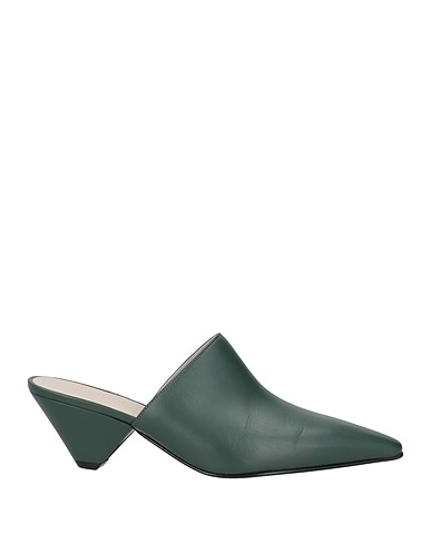 FABIANA FILIPPI Mules and clogs Dark green 100% Leather