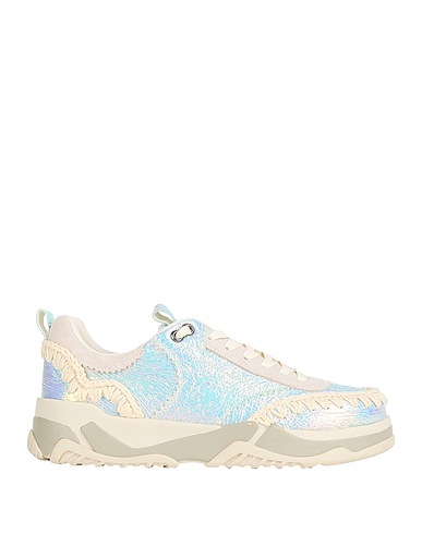 MOU Sneakers Turquoise Cow leather, Textile fibres