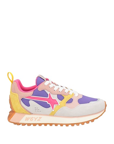 W6YZ Кеды и кроссовки Кожа, Текстильное волокно