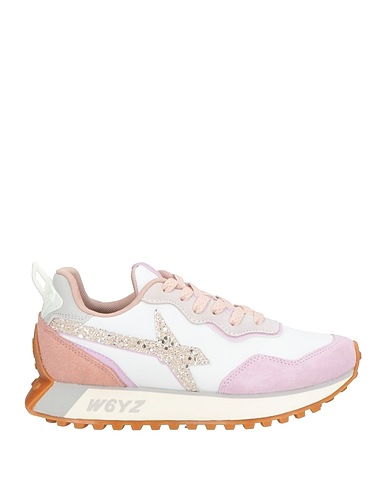W6YZ Sneakers Mauve Cuir, Fibres textiles