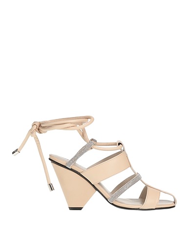 FABIANA FILIPPI Sandals Beige 100% Leather