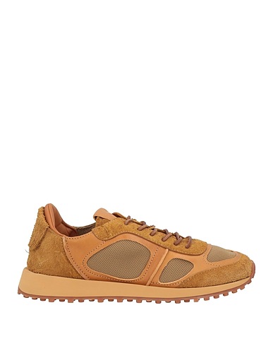 BUTTERO® Sneakers Mustard Leather, Textile fibres