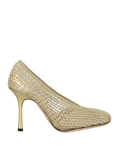 VICTORIA BECKHAM Pump Platinum Textile fibers