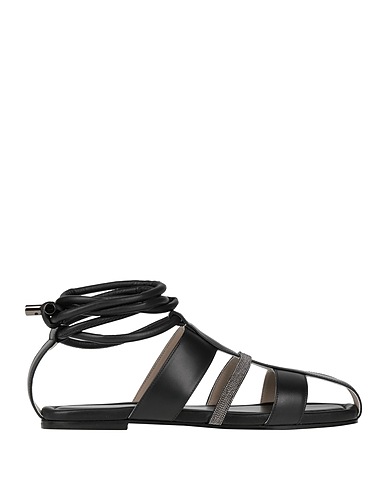 FABIANA FILIPPI Sandals Black 100% Leather
