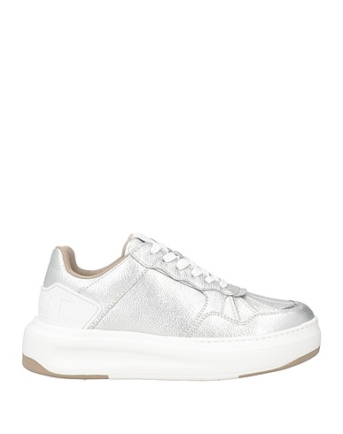 EMPORIO ARMANI Sneakers Silver Leather