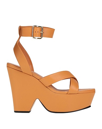 VICTORIA BECKHAM Sandals Tan Leather