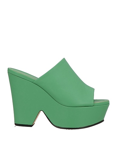 VICTORIA BECKHAM Sandals Green Leather