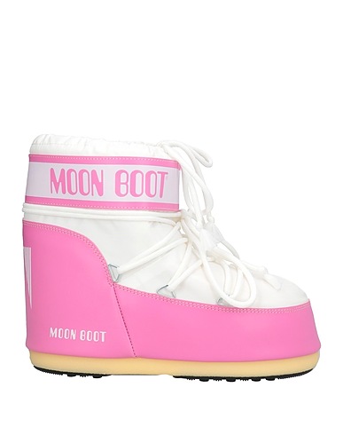 MOON BOOT Ankle boot Pink Nylon, Textile fibers