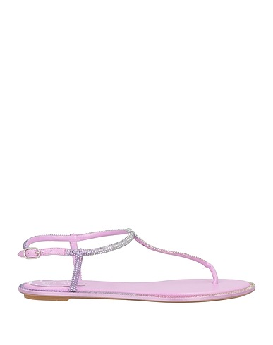 RENE' CAOVILLA Flip flops Lilac Textile fibres