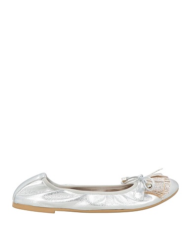 DIVINE FOLLIE Ballet flats Silver Leather