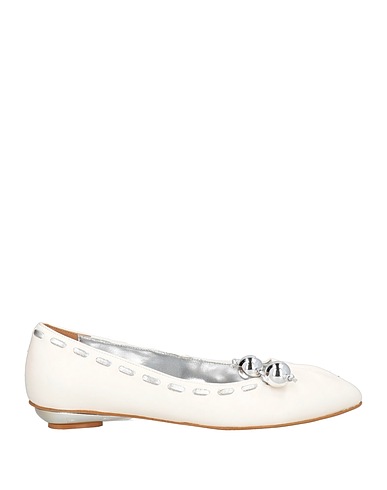 DIVINE FOLLIE Ballerine Bianco Pelle