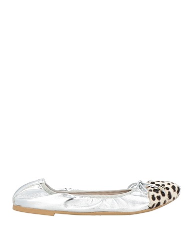DIVINE FOLLIE Ballet flats Silver Leather