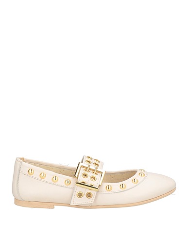 DIVINE FOLLIE Ballet flats Off white Leather