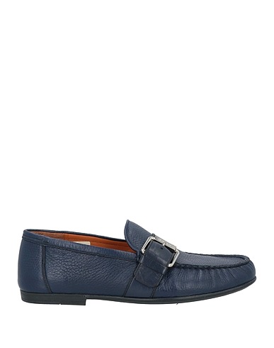 BALLY Mokassins Marineblau Hirschleder