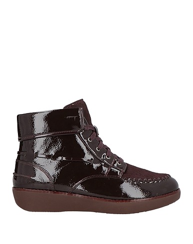 FITFLOP Ankle boot Plum Polyurethane, Leather
