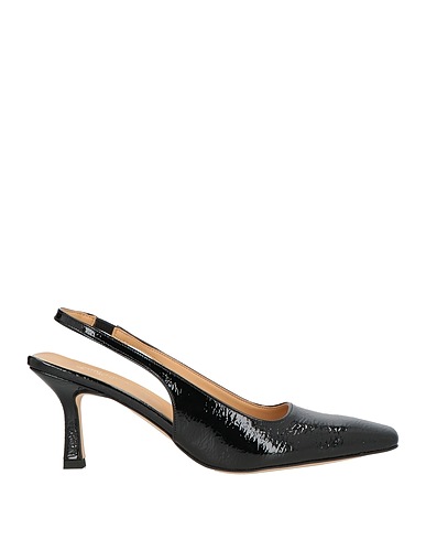 DIVINE FOLLIE Pump Black Textile fibers