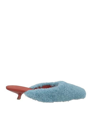 CHARLES PHILIP Milano Mules y zuecos Azul pastel Cuero