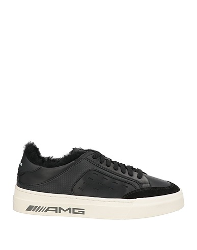 SANTONI Sneakers FOR AMG Black Leather