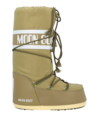 MOON BOOT Ankle boot Military green 70% Polyamide, 30% PVC - Polyvinyl chloride
