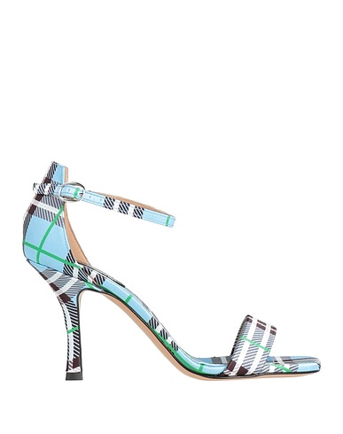 DIVINE FOLLIE Sandals Azure Textile fibres