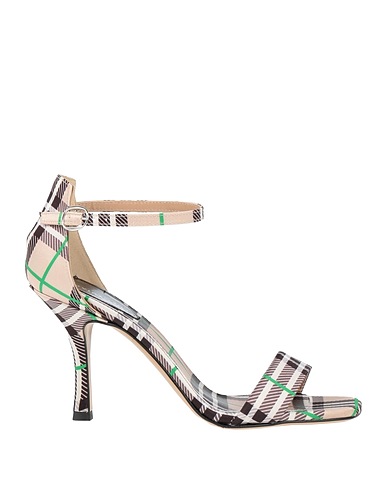 DIVINE FOLLIE Sandals Beige Textile fibres