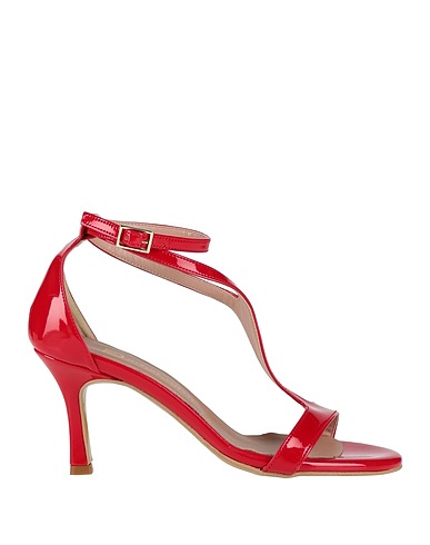 DIVINE FOLLIE Sandals Red Textile fibers