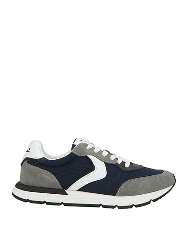 VOILE BLANCHE Sneakers Grey Leather, Textile fibres