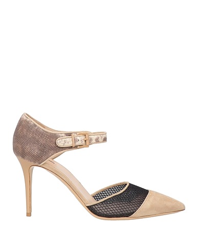 GIORGIO ARMANI Court Beige Leather, Textile fibres