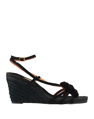 RAS Espadrilles Black Leather