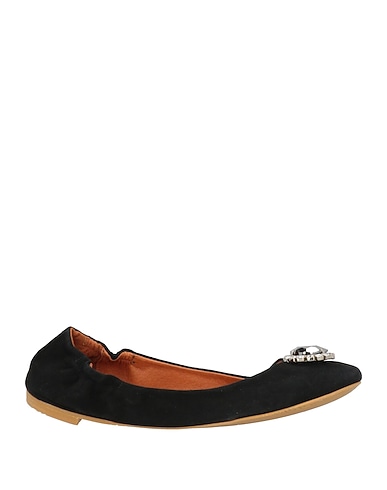 RAS Ballet flats Black Leather, Swarovski® Crystal