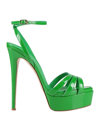 LE SILLA Sandals Green Leather