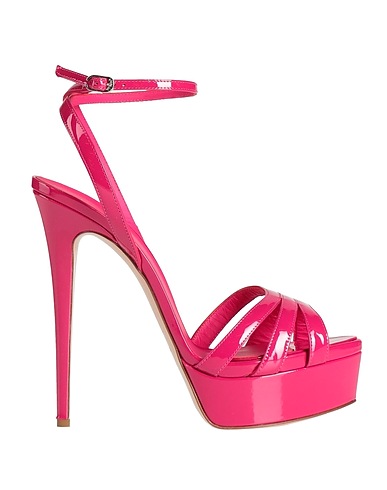 LE SILLA Sandals Magenta Leather