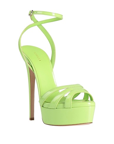 LE SILLA Sandali Verde chiaro Pelle