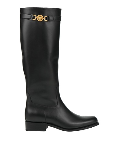 VERSACE Stivali Nero Pelle di vitello