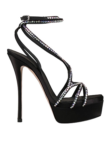LE SILLA Sandalen Schwarz Gewebefasern