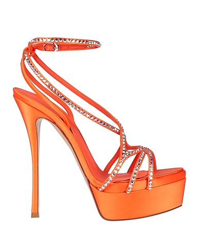 LE SILLA Sandals Orange Textile fibres