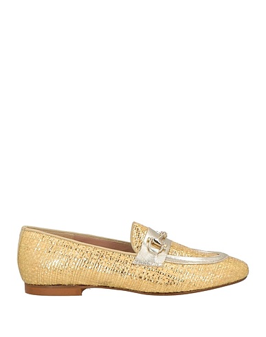 DIVINE FOLLIE Loafers Platinum Textile fibres