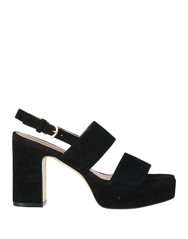 STUART WEITZMAN Sandals Black Leather