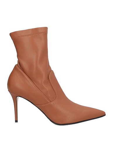 LE SILLA Ankle boot Tan Leather, EVA (Ethylene - Vinyl - Acetate)