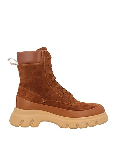 VOILE BLANCHE Ankle boot Tan Leather
