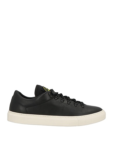 STONE ISLAND Sneakers Nero Pelle, Fibre tessili